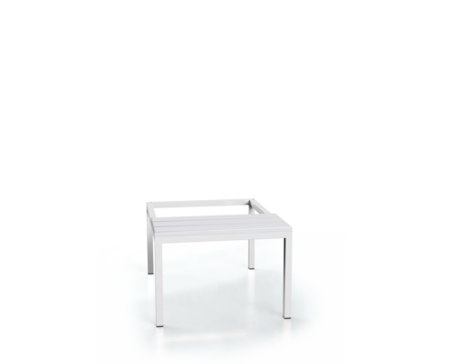 Vorbänk mit PVC latten - Basisausführung 375 x 750 x 800